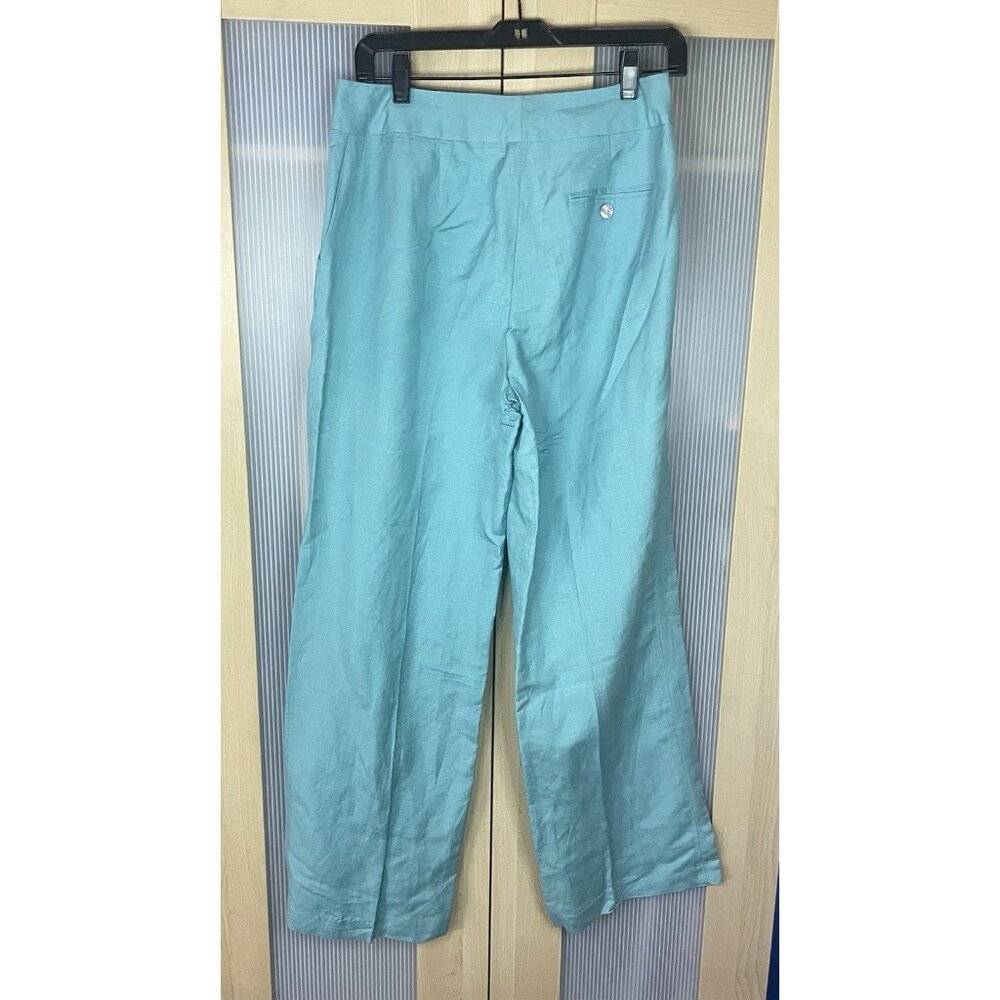 East 5th Teal-Turquoise Wide Leg Pants - Picture 5 of 6